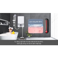 Máy nước nóng trực tiếp Ariston 4500W Aures SM45PE SBS VN