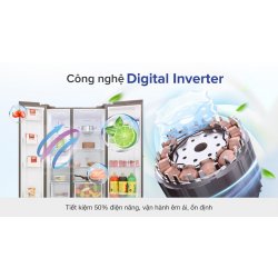 Tủ lạnh Samsung Inverter 680 lít SBS RS62R5001B4